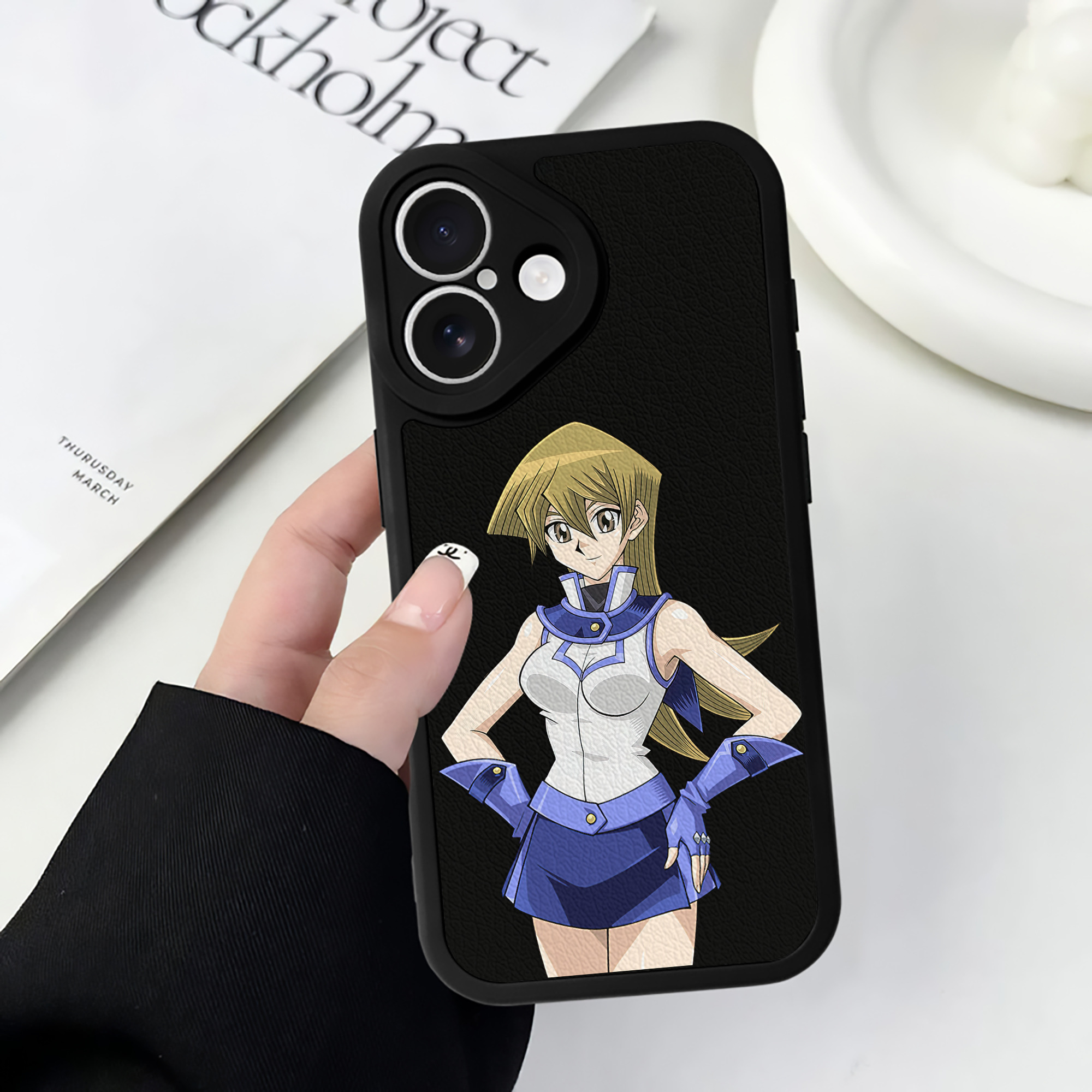 遊☆戯☆王 Yu-Gi-Oh! 【iPhone 16シリーズ対応】シリコンスマホケース（レザー調） 材質：シリコン